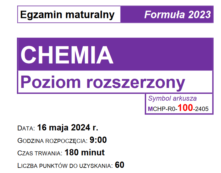 miniatura artykulu Matura z chemii 2024 - podsumowanie i opinia