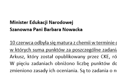 miniatura artykulu List otwarty do Minister Edukacji Narodowej - propozycja